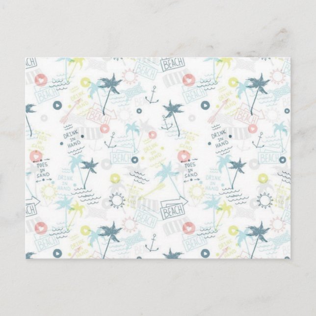 Summer pattern postcard (Front)