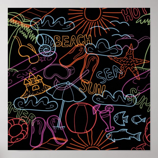 Summer pattern poster (Front)
