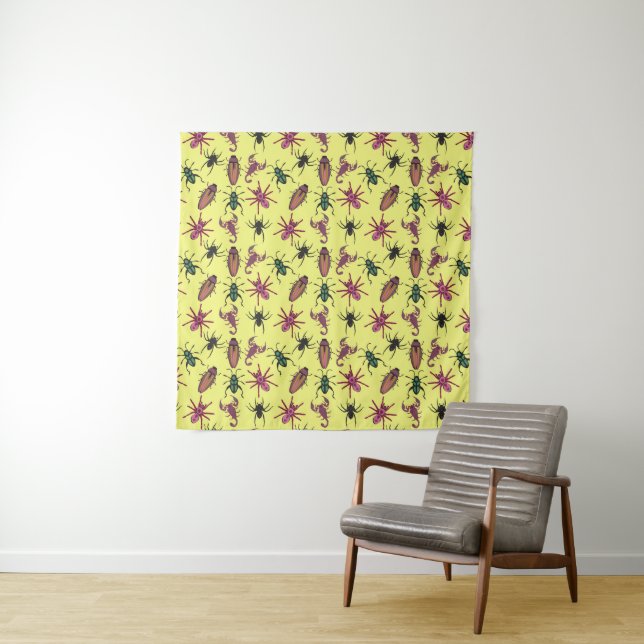 Summer Pattern Tapestry (In Situ)