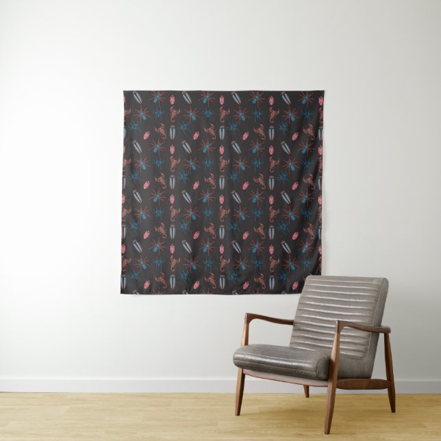 Summer Pattern Tapestry (In Situ)