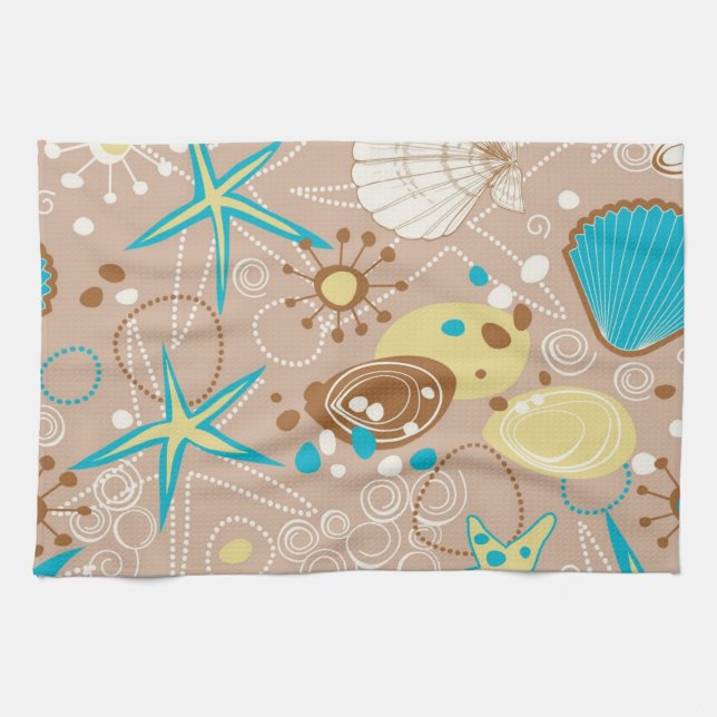 Summer pattern tea towel (Horizontal)