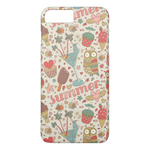 Summer Pattern With Ice Cream Case-Mate iPhone Case