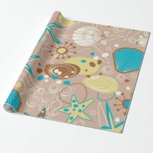 Summer pattern wrapping paper