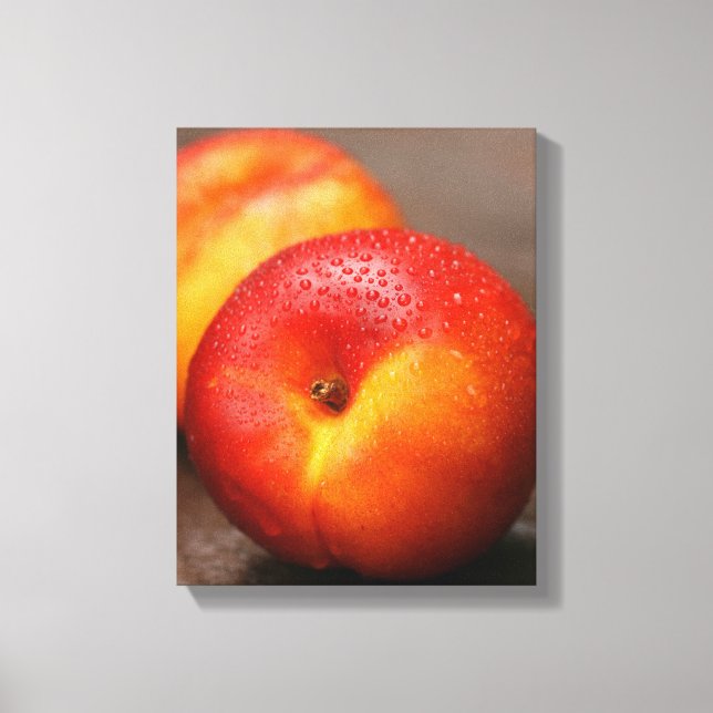 Summer peach canvas print (Front)