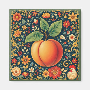 summer peach magnet