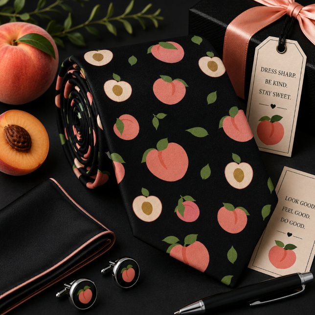 Summer Peach Pattern Tie (Creator Uploaded)