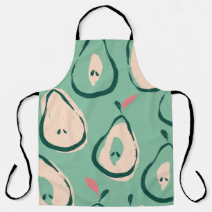 Summer pears: fresh fruit pattern. apron