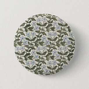 Summer Periwinkle Flower Pretty Elegant Floral 6 Cm Round Badge
