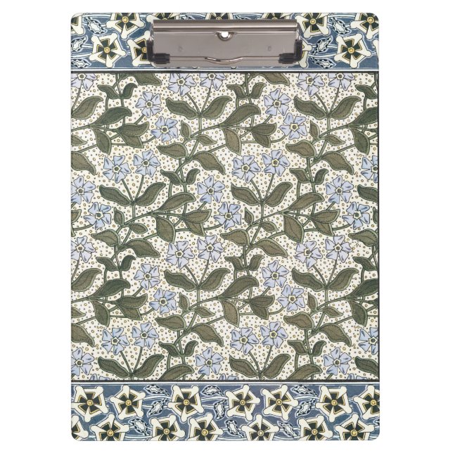 Summer Periwinkle Flower Pretty Elegant Floral Clipboard (Front)