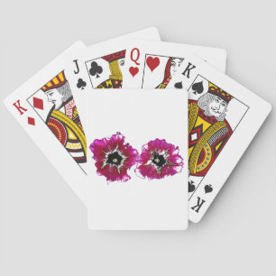 Summer Petunias Playing Cards
