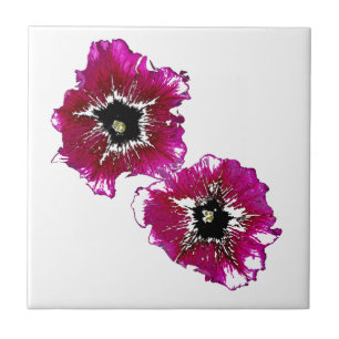 Summer Petunias Tile