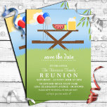 Summer Picnic Family Reunion Invitations<br><div class="desc">Fresh and breezy summer picnic - save the date family reunion invitations! If you require any assistance with customizing this invitation please feel free to contact me at carlarolfe@gmail.com and I will be happy to help you with the product.</div>