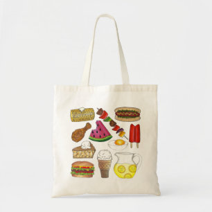 Summer Picnic Food Foods BBQ Foodie Tote