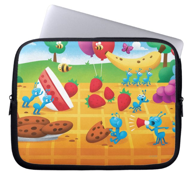Summer Picnic Laptop Sleeve (Front)