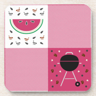 Summer Picnic Square Coaster