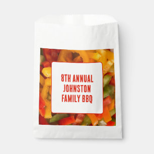 Summer Picnic Vibrant Photo BBQ Family Reunion Favour Bags