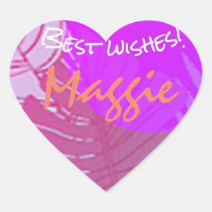 Summer Picnics, Vacation and Birthdays  Heart Sticker