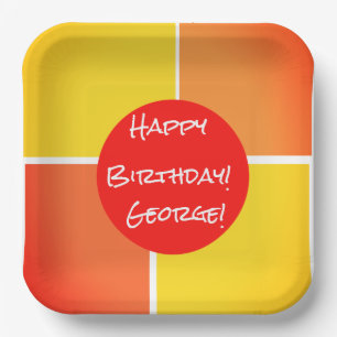 Summer Picnics, Vacation and Birthdays  Paper Plat Plate