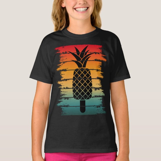 Summer Pineapple Ice Drop T-Shirt (Front)