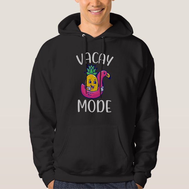 Summer Pineapple Sunrise Sunburn Sunset Repeat Vac Hoodie (Front)