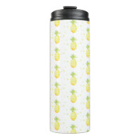 Summer Pineapple Sweet Tropical Watercolor Pattern