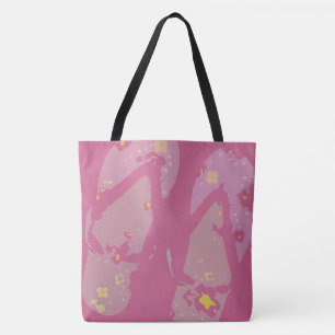 Summer Pink Flipflop Sandals Tote Bag