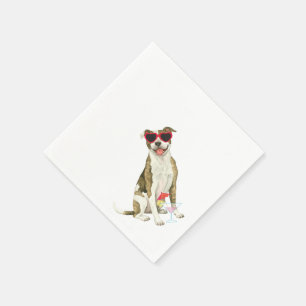 Summer Pit Bull Terrier Napkins
