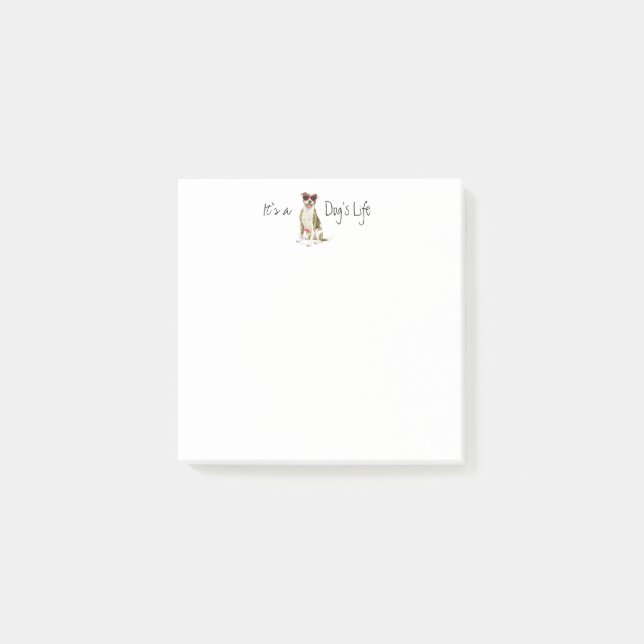 Summer Pit Bull Terrier Post-it Notes (Front)