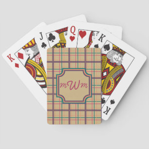 Summer Plaid Classic Playing Cards