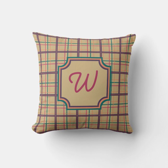 Summer Plaid Pillow (Front)