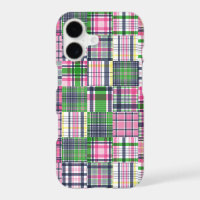 Summer Plaid Pink Madras Patchwork