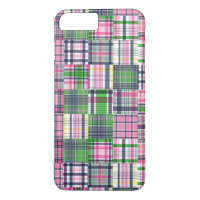 Summer Plaid Pink Madras Patchwork