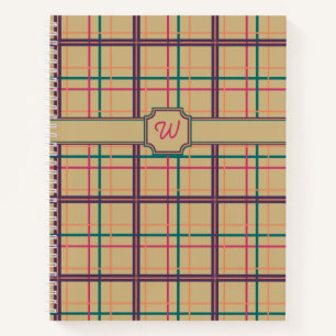 Summer Plaid Spiral Notebook