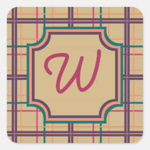 Summer Plaid Sticker