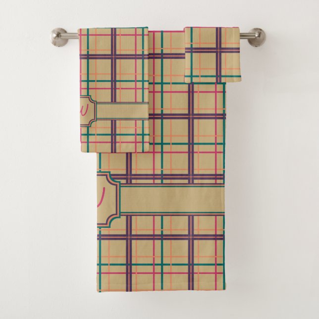 Summer Plaid Towel Set (Insitu)