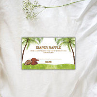 Summer Plam Football Diaper Raffle Baby Shower