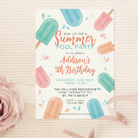 Summer Pool Birthday Party Backyard Cookout