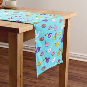 Summer Pool Float Pattern Medium Table Runner