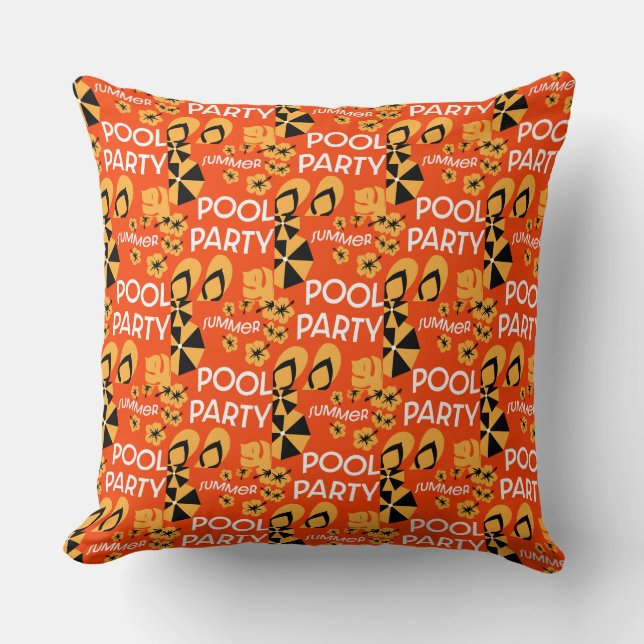 Summer Pool Parties Cushion (Front)
