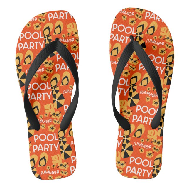 Summer Pool Parties Jandals (Footbed)
