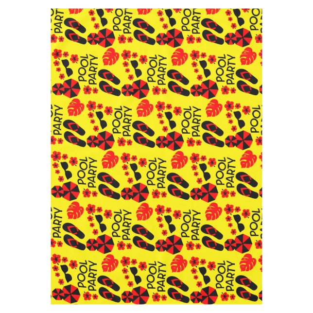 Summer Pool Parties    Tablecloth (Front)