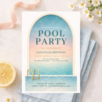 Summer Pool Party 21st Birthday
