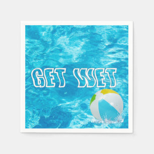 Summer Pool Party Fun Napkins
