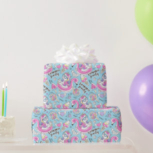 Summer Pool Party Unicorn Wrapping Paper