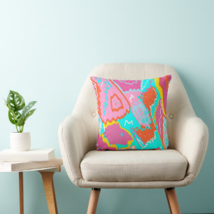 Summer Poolside Vibes Abstract Print Cushion