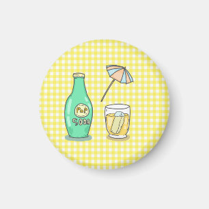 Summer Pop Soda Vibes - Cute Cartoon Drink Magnet