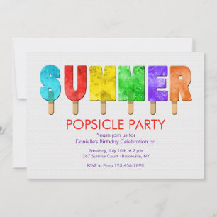 Summer Pops Invitations