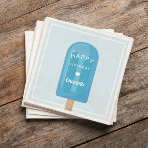 Summer Popsicle Kids Birthday Party Napkin