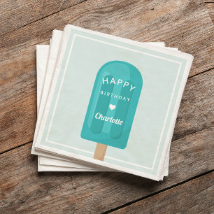Summer Popsicle Kids Birthday Party Napkin
