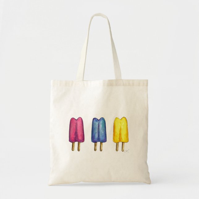 Summer Popsicle Popsicles Twin Pop Dessert Tote Bag (Front)